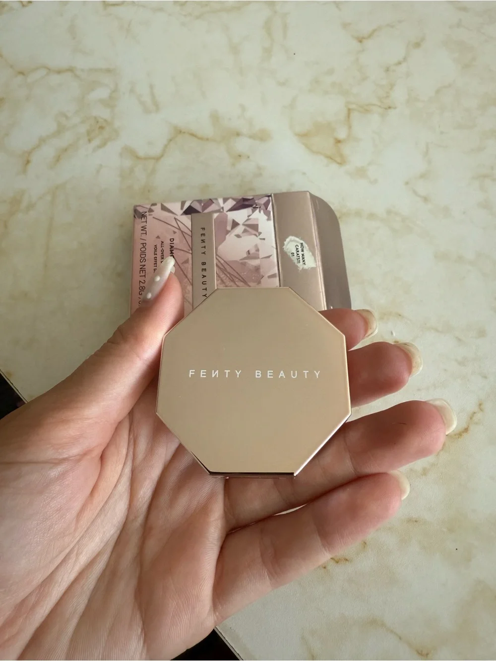 NWB Fenty Beauty How Many Carats? Diamond Bomb All Over Diamond Veil MINI 2.8g